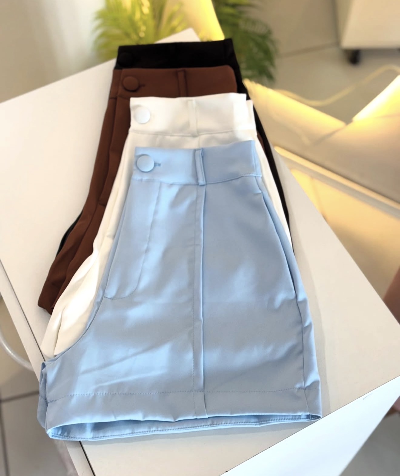 Short Zara Botão 