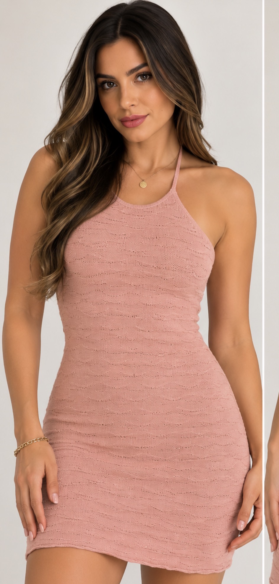 vestido rose 