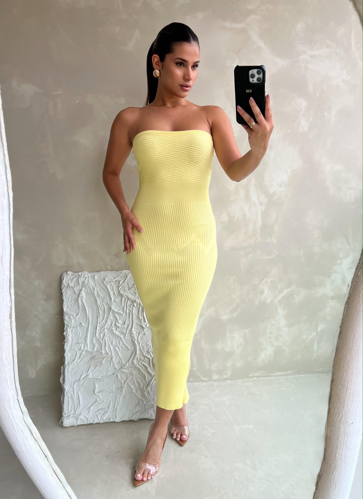 Vestido Modal tomara que caia 
