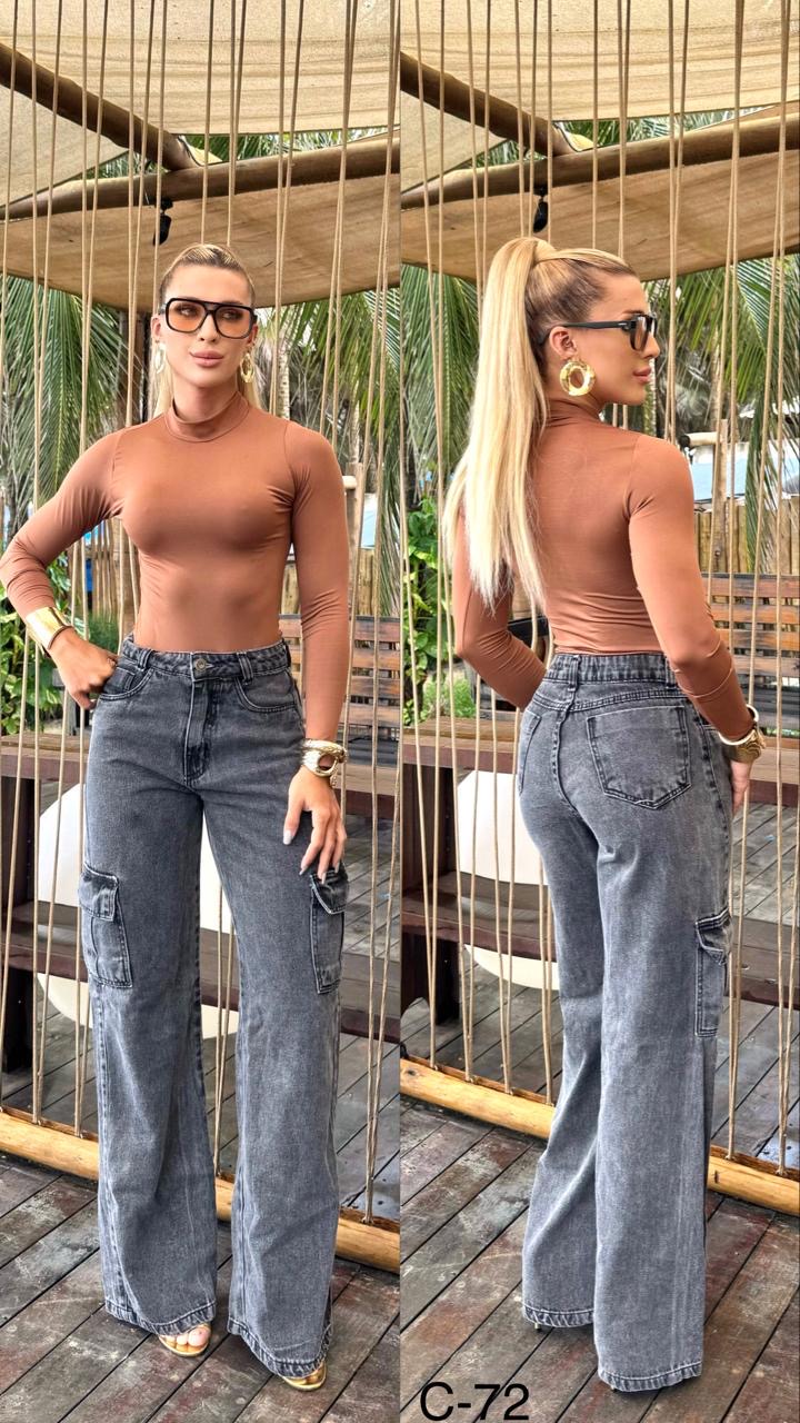 Calça Cargo Petróleo 